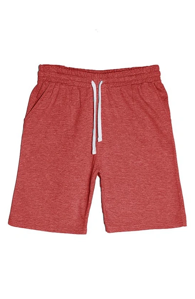 Shop Fleece Factory Core Fleece Shorts In Heather Red