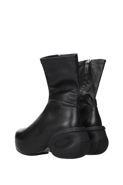 Shop Givenchy Ankle Boots Clog Leather Black