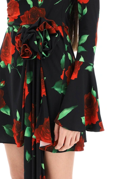 Shop Magda Butrym Roses Jersey Mini Dress