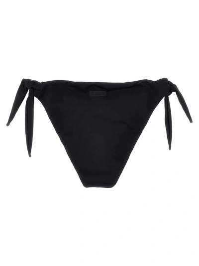 Shop Mc2 Saint Barth Yali Bikini Bottoms Beachwear Black