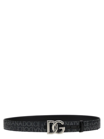 Shop Dolce & Gabbana Dg Belt Belts Black