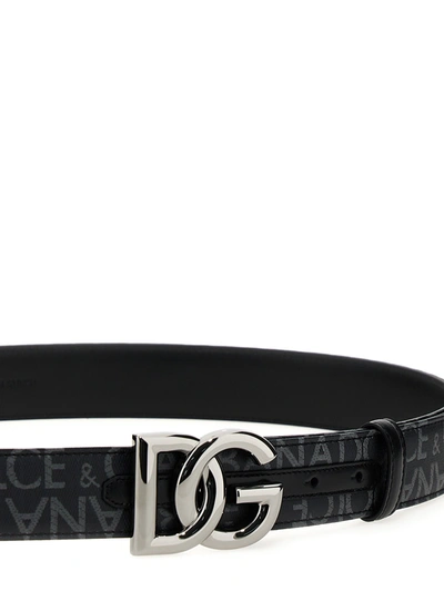 Shop Dolce & Gabbana Dg Belt Belts Black