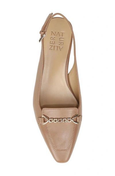Shop Naturalizer Lindsey Slingback Sandal In Hazelnut Brown Leather