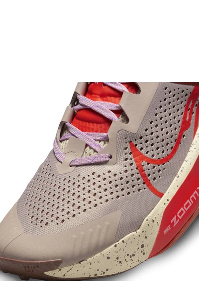 Shop Nike Zoomx Zegama Trail Running Shoe In Taupe/ Dark Pony/ Sanddrift
