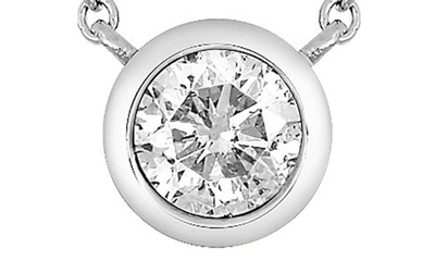 Bony Levy 14k Gold Diamond Bezel Pendant Necklace In 14k White Gold