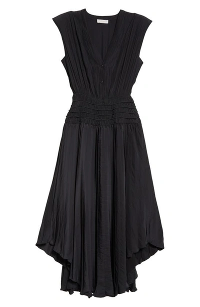Shop Ramy Brook Preslie Smocked Waist Maxi Dress In Black