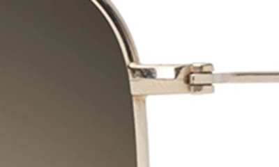 Shop Maui Jim Wiki Wiki 59mm Polarized Aviator Sunglasses In Gold/ Bronze