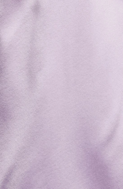 Shop Frame Gillian Stretch Silk Blouse In Lilac