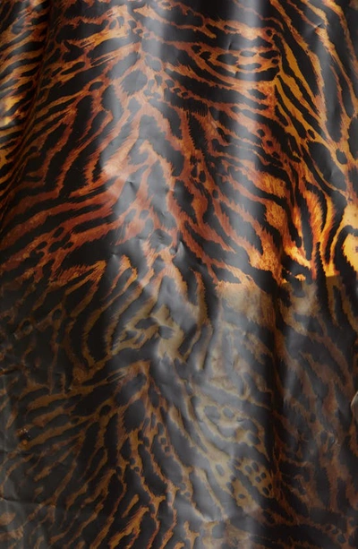Shop Ganni Tiger Print Water Resistant Biodegradable Raincoat