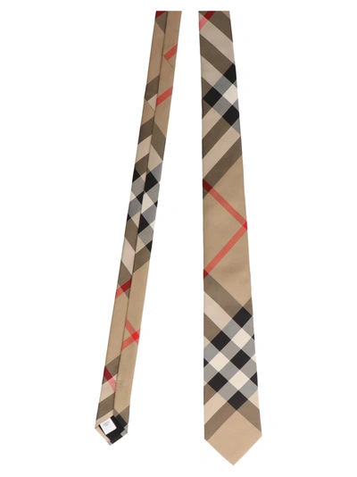Shop Burberry 'manston' Tie In Multicolor