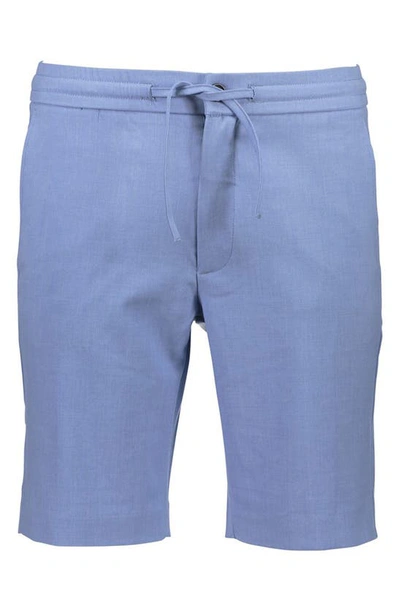 Shop Lindbergh Relaxed Suit Shorts In Blue Mix