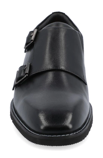 Shop Thomas & Vine Artemis Double Monk Strap Loafer In Black