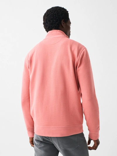 Shop Faherty Charleston Long-sleeve Terry Quarter Zip In Faded Flag
