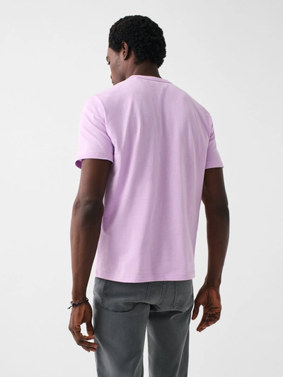 Faherty Spring Lake Short-sleeve Crew Lakers T-shirt In Faded Lilac