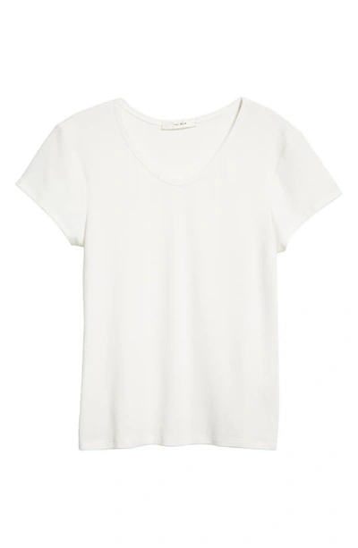 Shop The Row Rasa Scoop Neck Cap Sleeve Jersey T-shirt In White