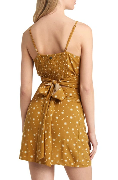 Rip Curl Sundial Wrap Tie Back Camisole In Bronze
