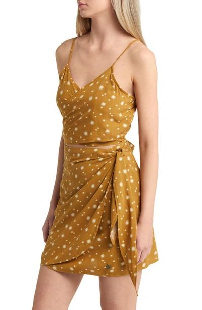 Rip Curl Sundial Wrap Tie Back Camisole In Bronze