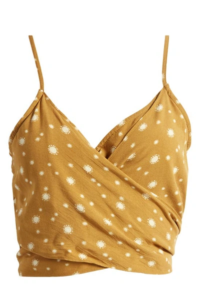 Rip Curl Sundial Wrap Tie Back Camisole In Bronze