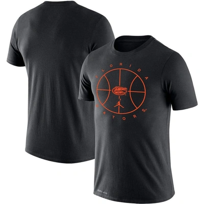 Shop Jordan Brand Black Florida Gators Basketball Icon Legend Performance T-shirt