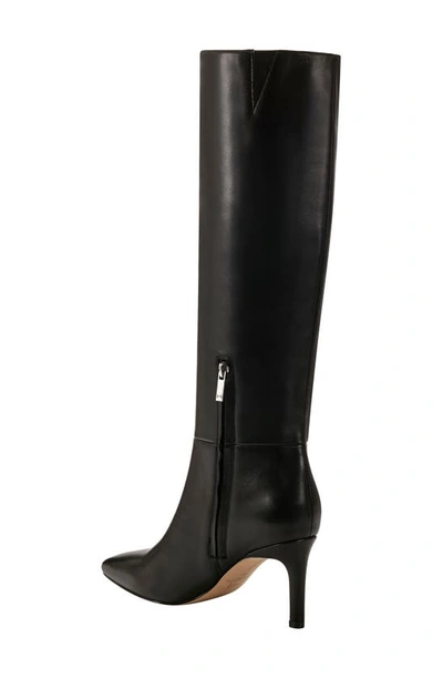 Shop Marc Fisher Georgiey Pointed Toe Knee High Boot In Black