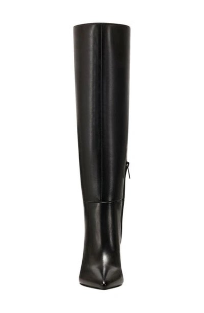 Shop Marc Fisher Georgiey Pointed Toe Knee High Boot In Black