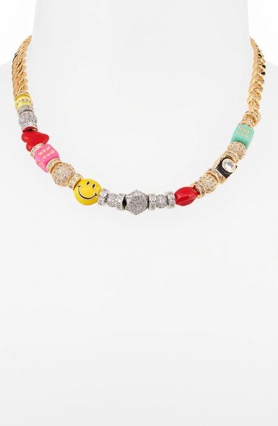 Shop Martha Calvo Studio Charm Necklace In Gold