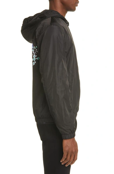 Shop Givenchy Print Windbreaker Jacket In Black