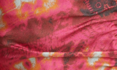 Shop Ulla Johnson Vida Abstract Print Silk Top In Wild Rose