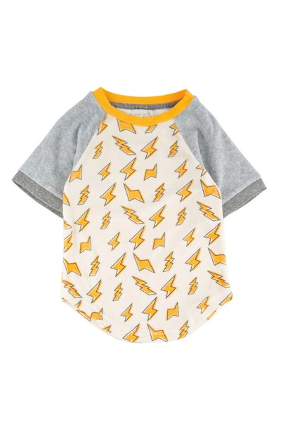 Shop Miki Miette Kids' Bradley Bolt T-shirt In Grey