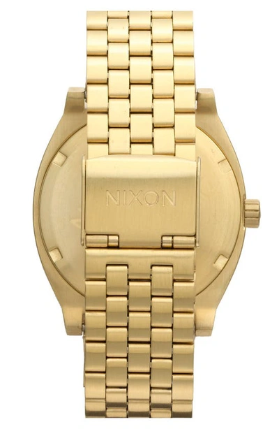 Nixon The Time Teller Bracelet Watch, 37mm In Gold