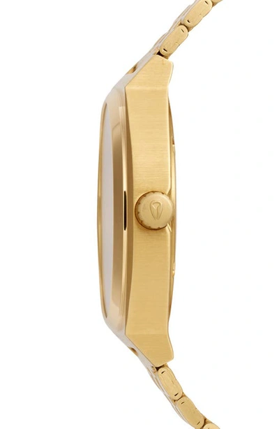 Shop Nixon The Time Teller Bracelet Watch, 37mm In Gold