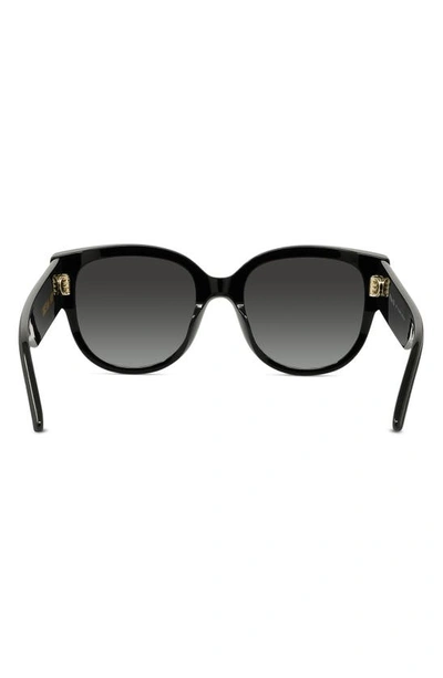 Shop Dior Wil Bu 54mm Cat Eye Sunglasses In Black/ Grey