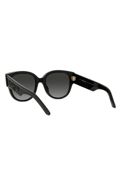 Shop Dior Wil Bu 54mm Cat Eye Sunglasses In Black/ Grey