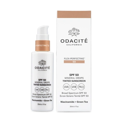 Shop Odacite Spf 50 Flex-perfecting™ Mineral Drops Tinted Sunscreen