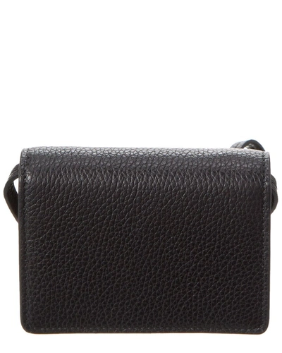 Shop Ferragamo Travel Leather Card Case In Black