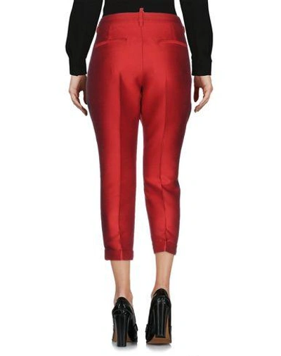 Shop Dsquared2 Cropped Pants & Culottes In Red