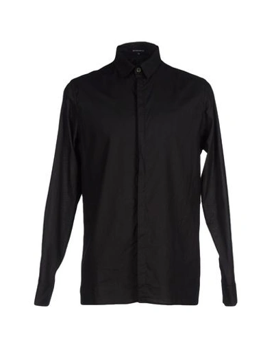 Shop Ann Demeulemeester Solid Color Shirt In Black