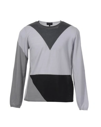 Emporio Armani Sweaters In Grey
