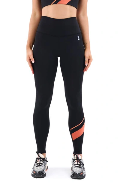 Shop P.e Nation Upward Logo High Rise 7/8 Leggings In Black