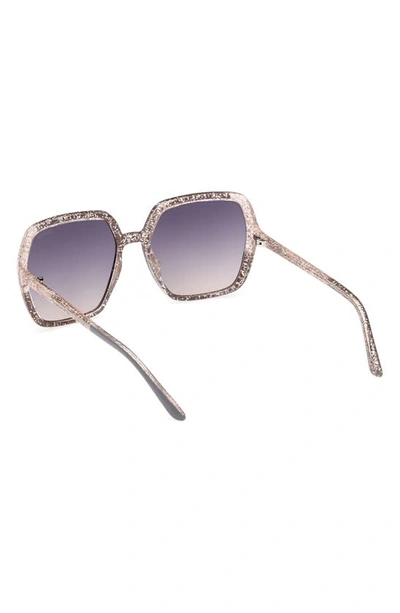Shop Guess 56mm Square Sunglasses In Grey / Gradient Smoke