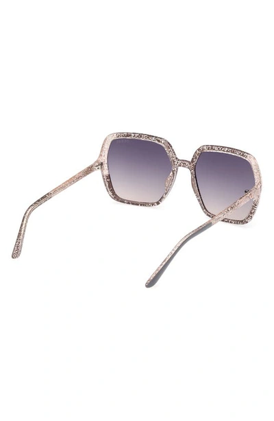 Shop Guess 56mm Square Sunglasses In Grey / Gradient Smoke