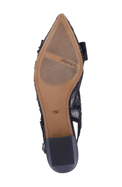 J. Reneé Triata Slingback Pointed Toe Pump In Black