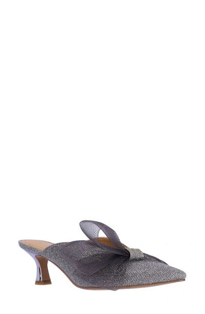 Shop J. Reneé Marteena Kitten Heel Mule In Pewter