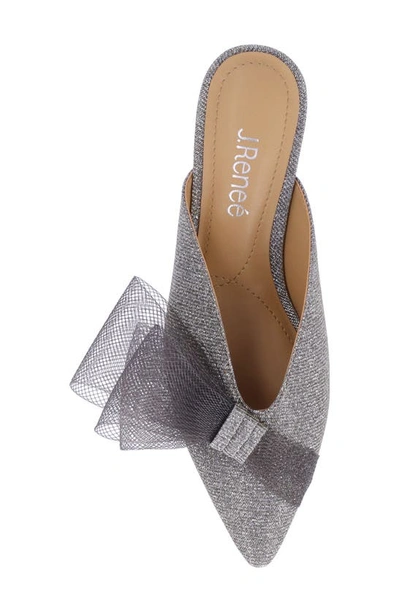 J. Reneé Martee Pointed Toe Mule In Pewter
