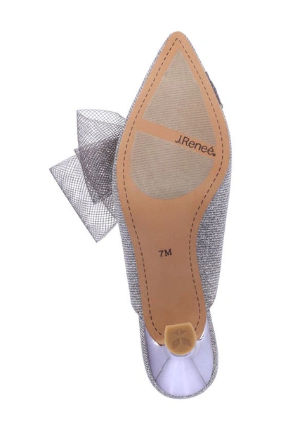 J. Reneé Martee Pointed Toe Mule In Pewter