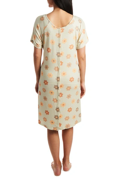 Shop Everly Grey Rosa Jersey Maternity Hospital Gown In Daisies