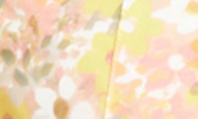 Shop En Saison Kasey Floral Strapless Minidress In Sage Yellow