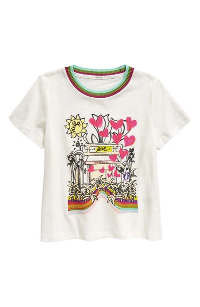 Shop Zimmermann Kids' Halcyon Shop Graphic T-shirt In Ivory