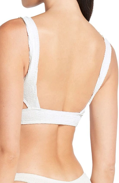 Shop Bound By Bond-eye Nino Cutout Bikini Top In Optic White