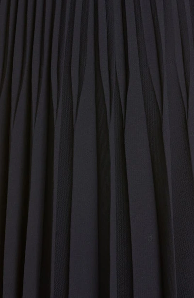 Shop Jason Wu Floral Pleated Dress In Black Multi